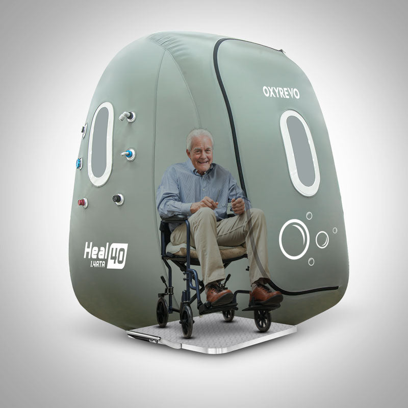 OxyRevo Heal 40 1.4 ATA Wheelchair Soft Hyperbaric Chamber